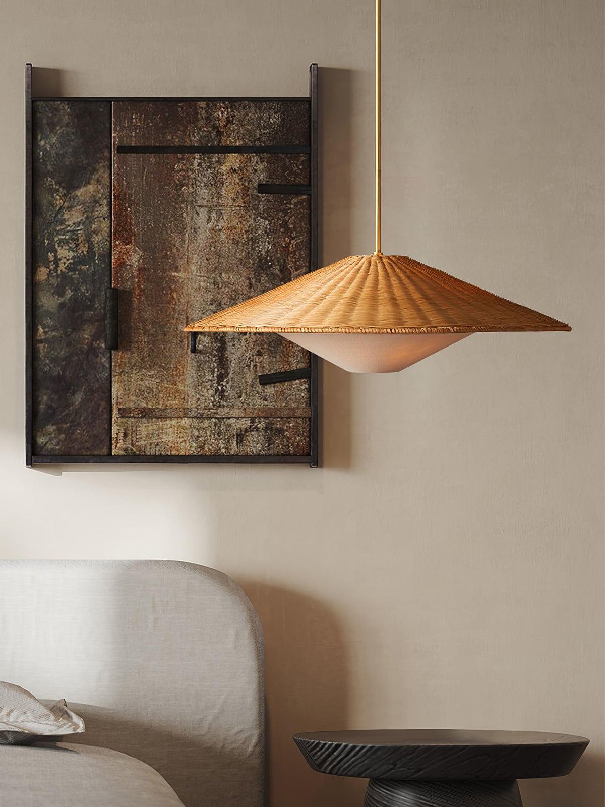 Kocan Rattan Minimalistic Pendant Light