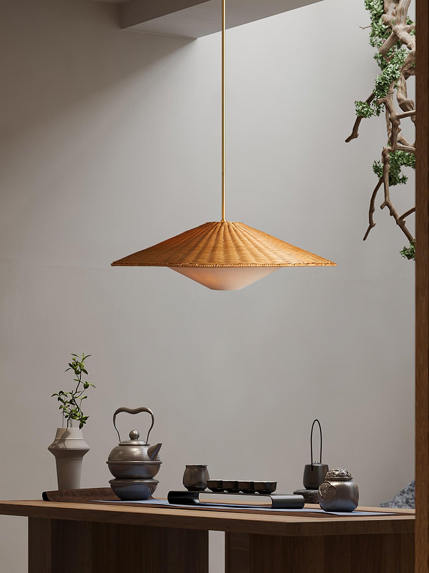 Kocan Rattan Minimalistic Pendant Light