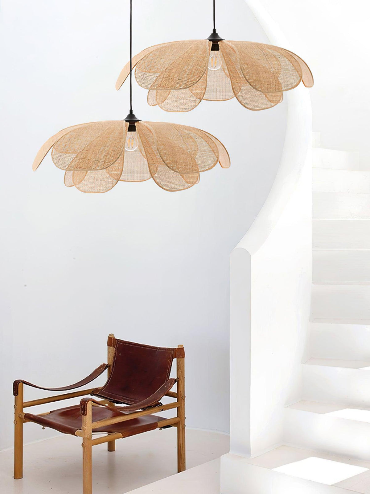 Petaral Rattan Retro Pendant Lamp