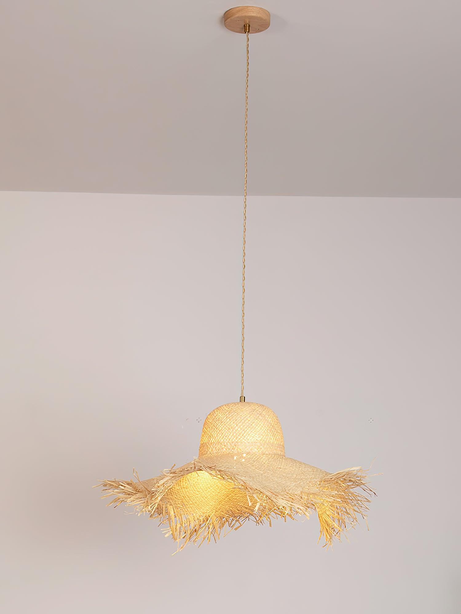 Vocan Rattan Vintage Pendant Light