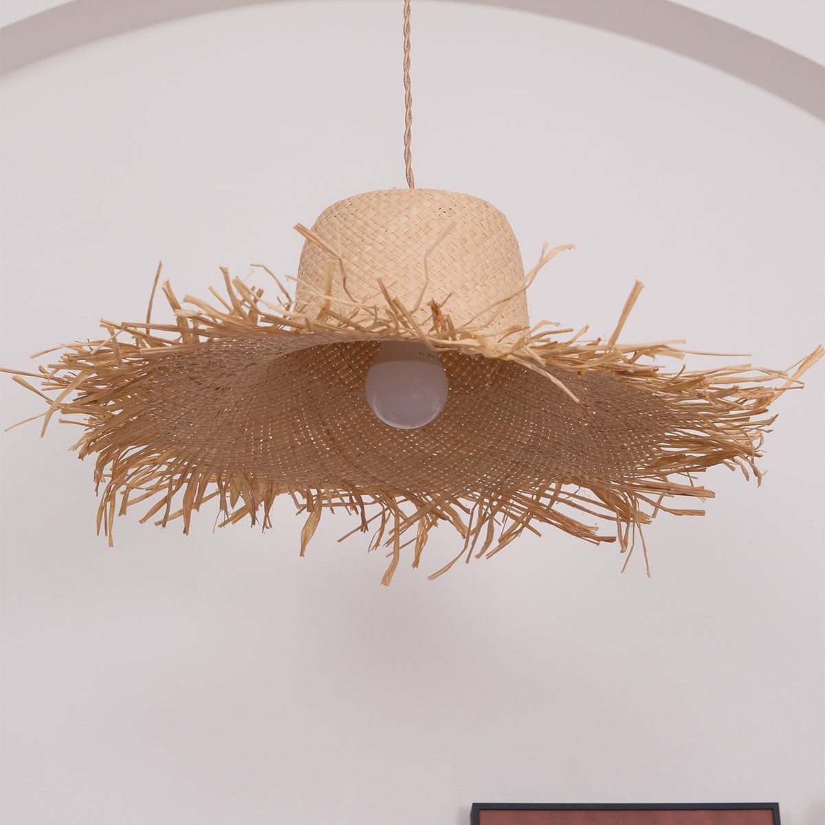 Vocan Rattan Vintage Pendant Light