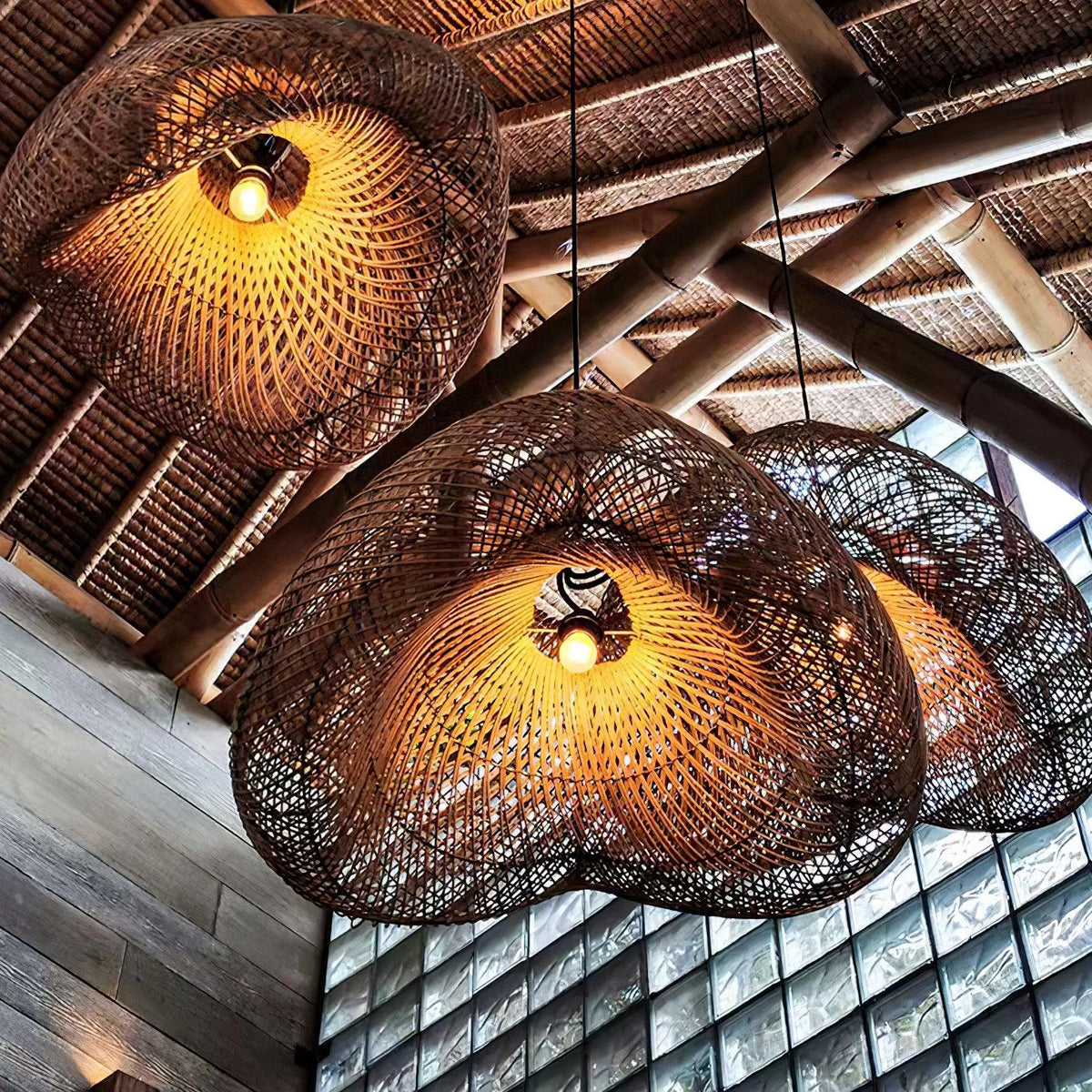Averon Rattan Vintage Pendant Light