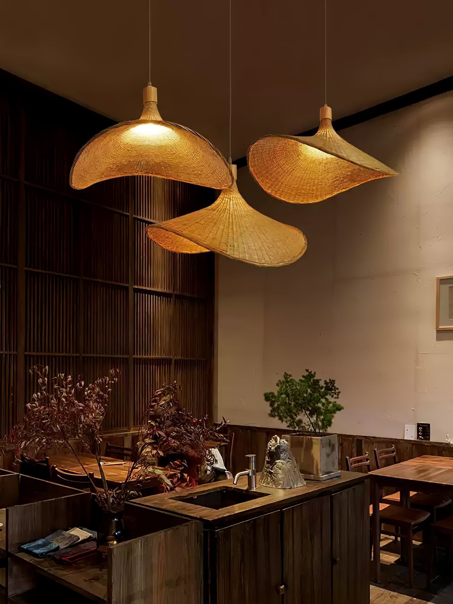 Marona Rattan Vintage Pendant Light