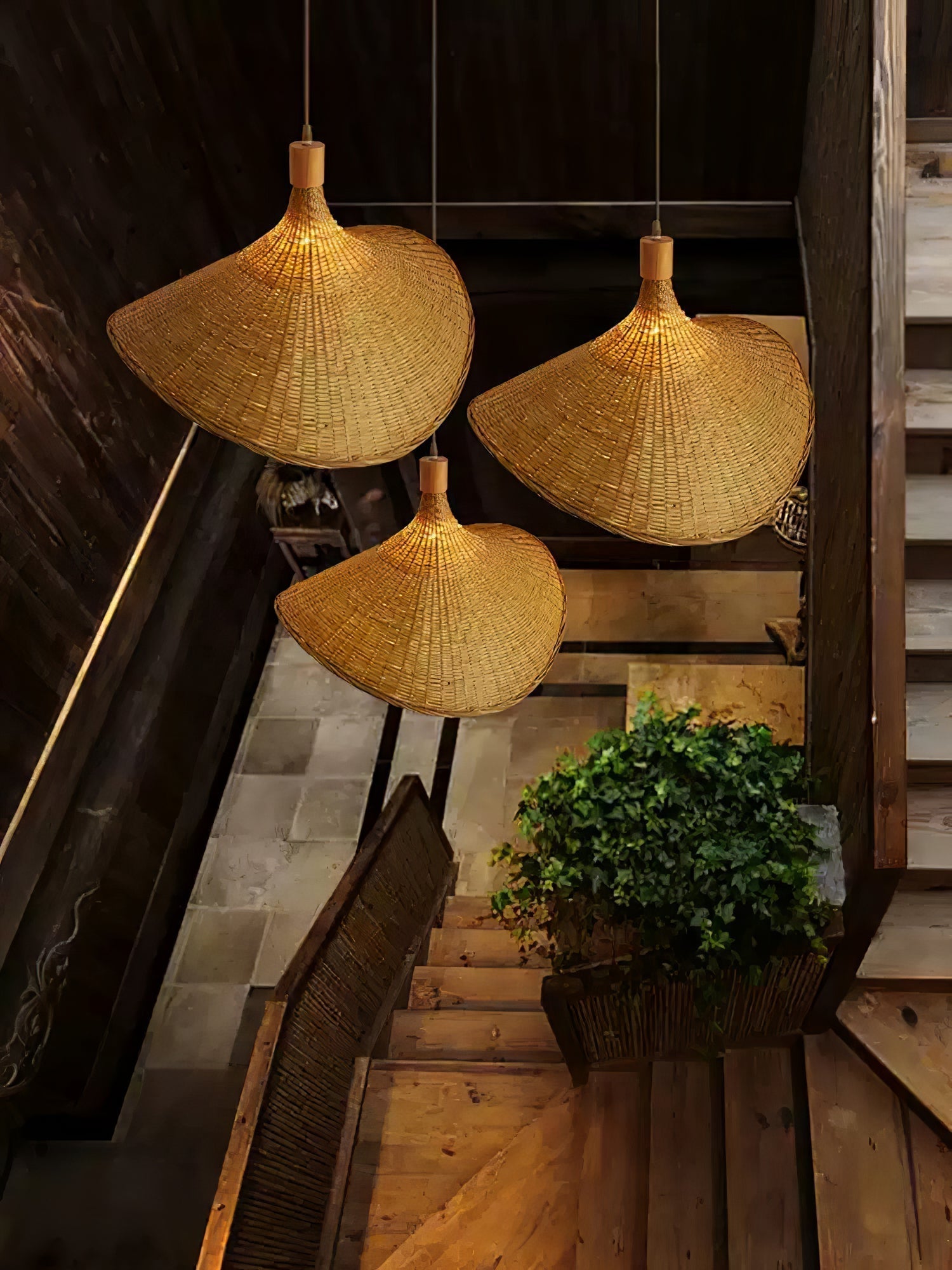 Marona Rattan Vintage Pendant Light
