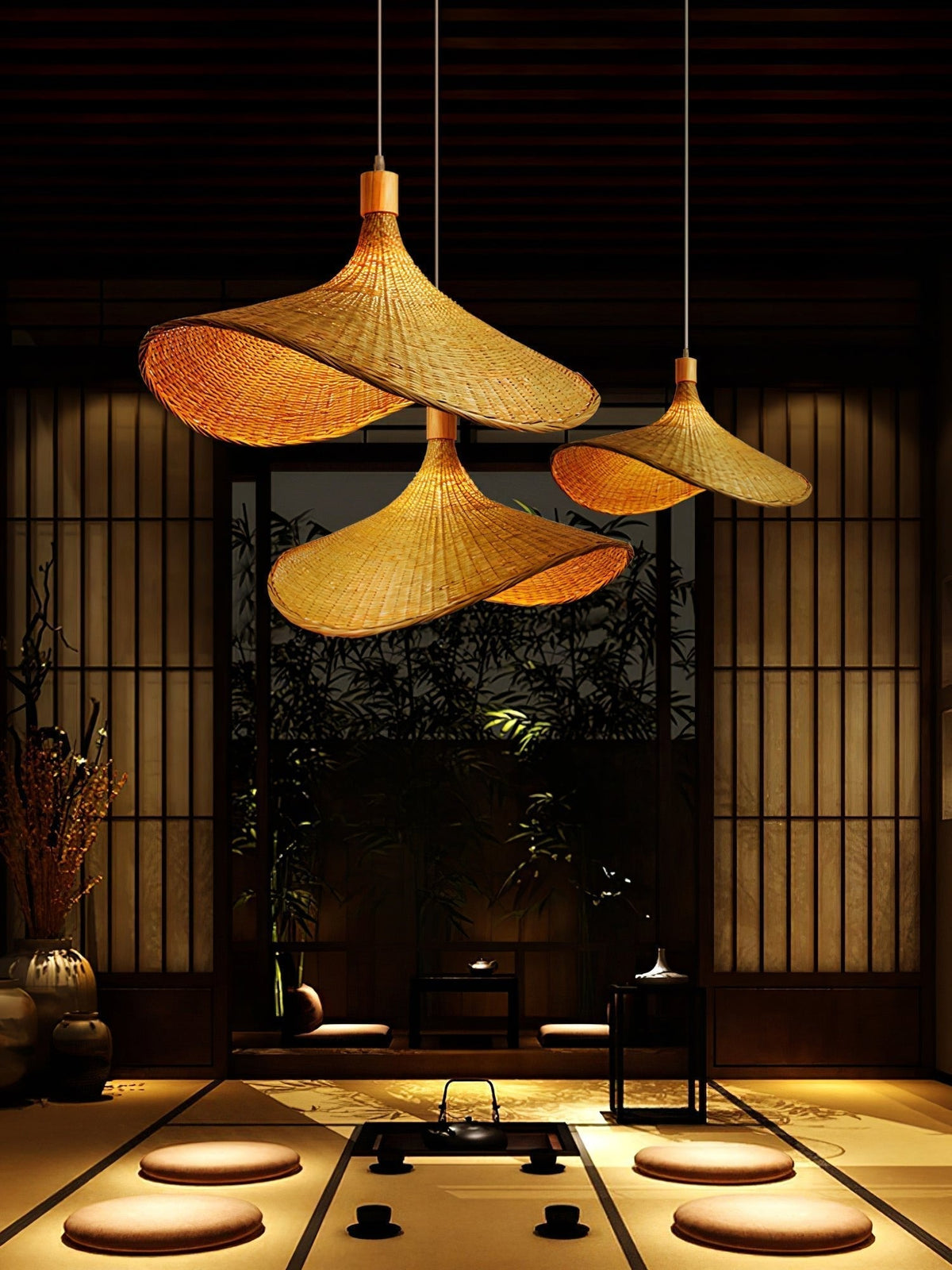 Marona Rattan Vintage Pendant Light