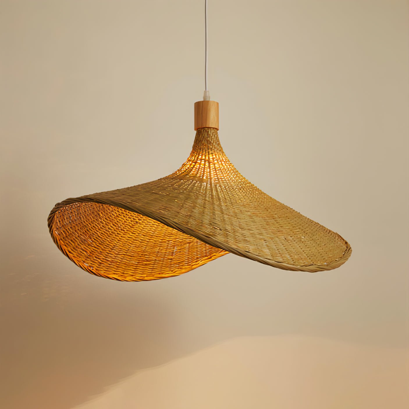 Marona Rattan Vintage Pendant Light - Neutral Decor
