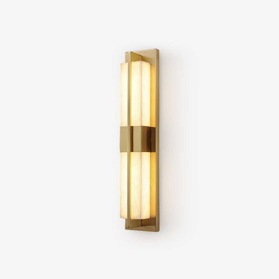 Laxor Alabaster Brass Wall Light