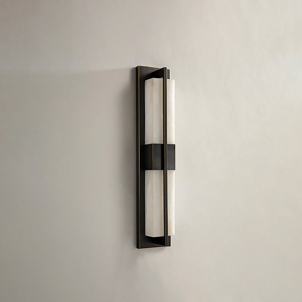 Laxor Alabaster Brass Wall Light
