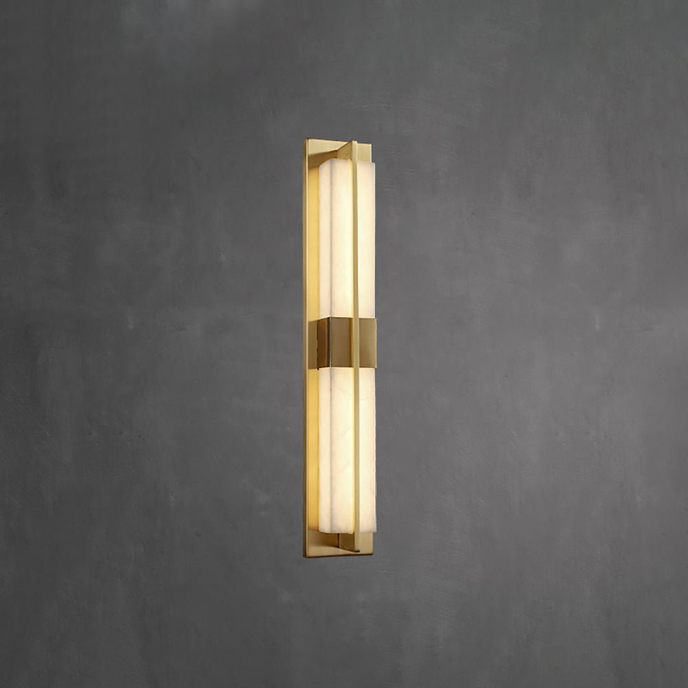 Laxor Alabaster Brass Wall Light