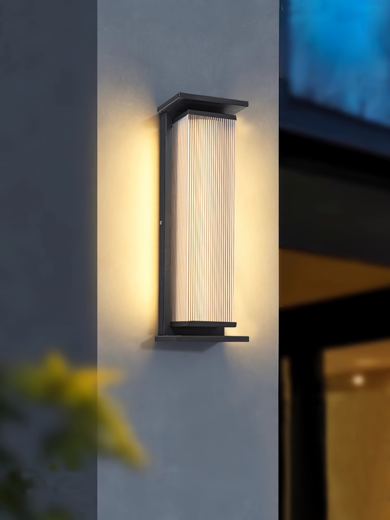 Erivan Rectangular Box Outdoor Wall Lamp