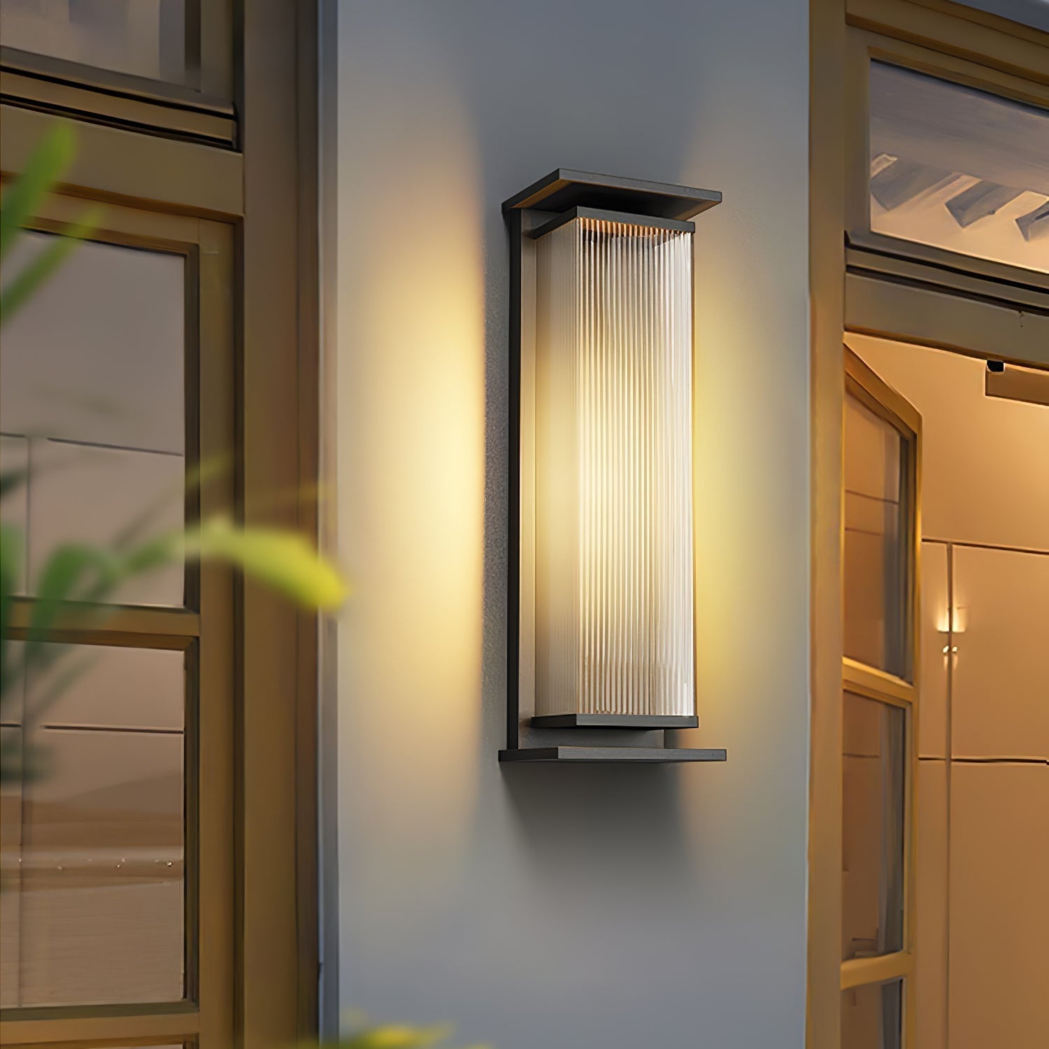 Erivan Rectangular Box Outdoor Wall Lamp