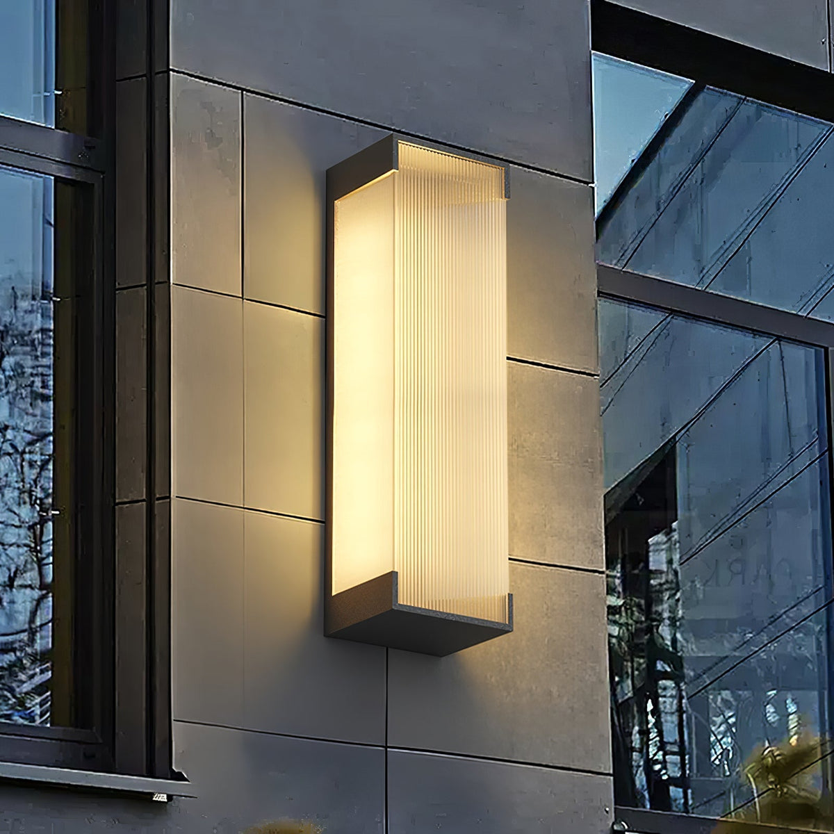 Elraearis Unique Rectangular Outdoor Wall Light