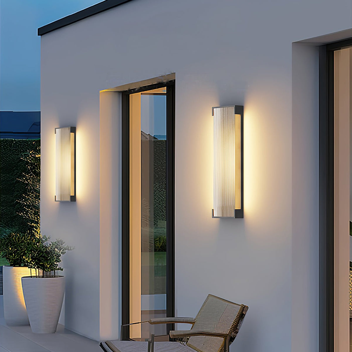 Elraearis Unique Rectangular Outdoor Wall Light