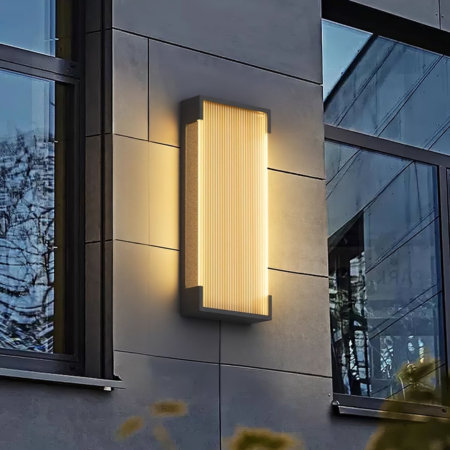 Elraearis Unique Rectangular Outdoor Wall Light