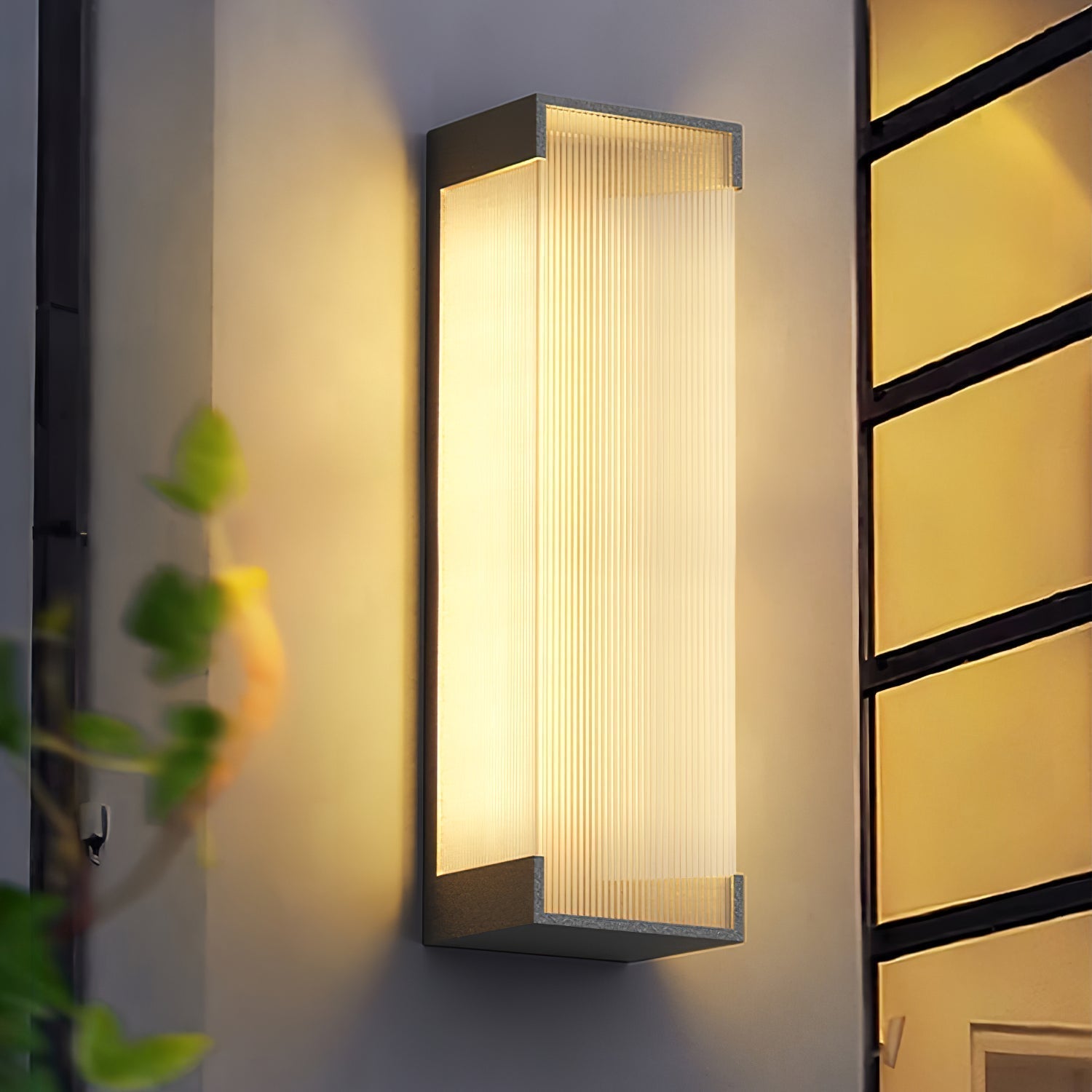 Elraearis Unique Rectangular Outdoor Wall Light