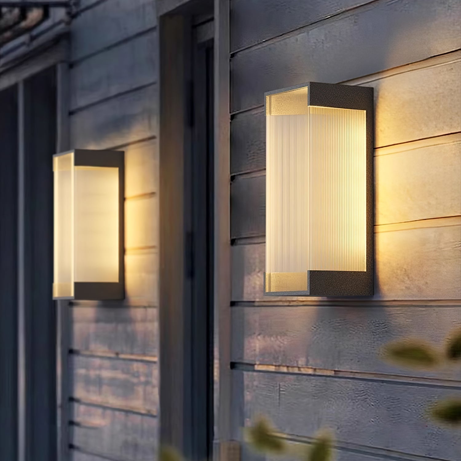 Elraearis Unique Rectangular Outdoor Wall Light