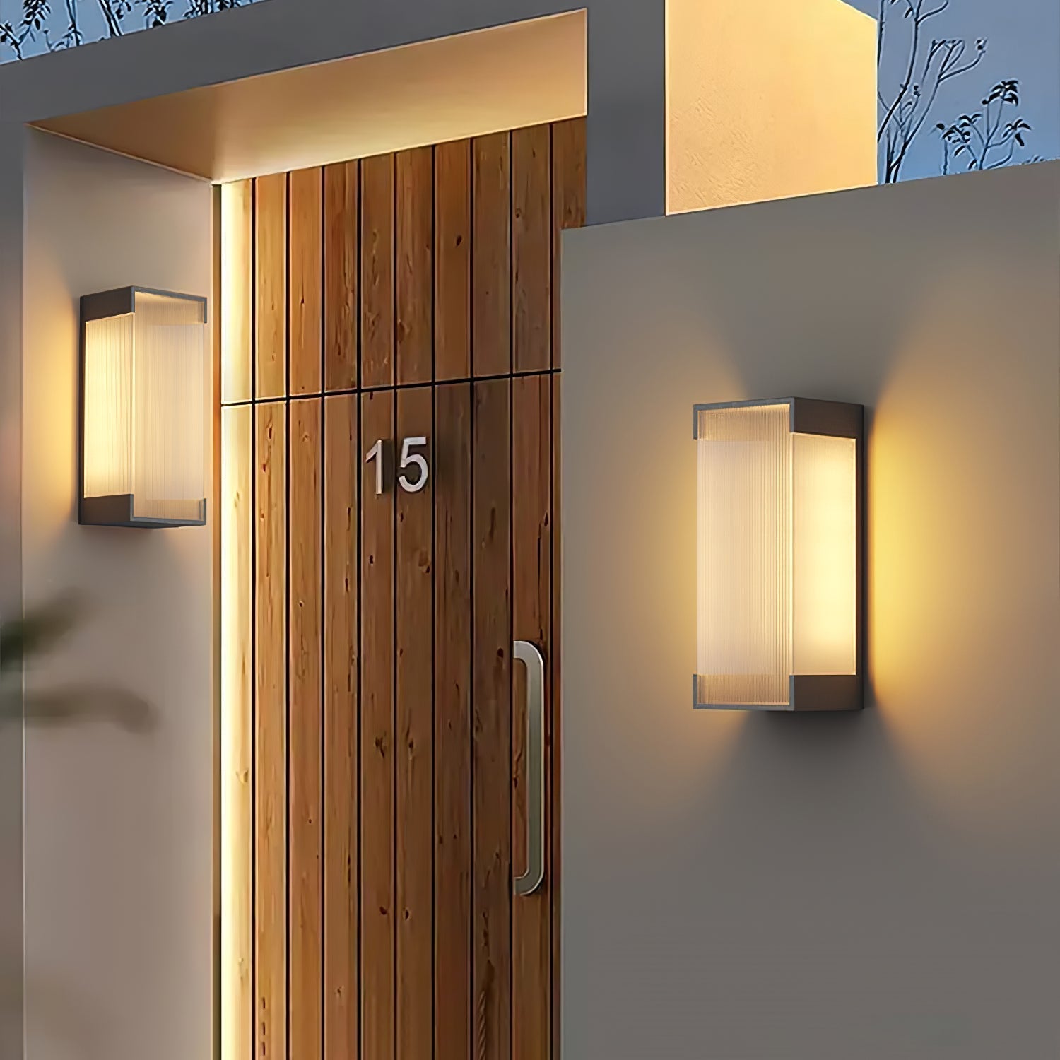 Elraearis Unique Rectangular Outdoor Wall Light