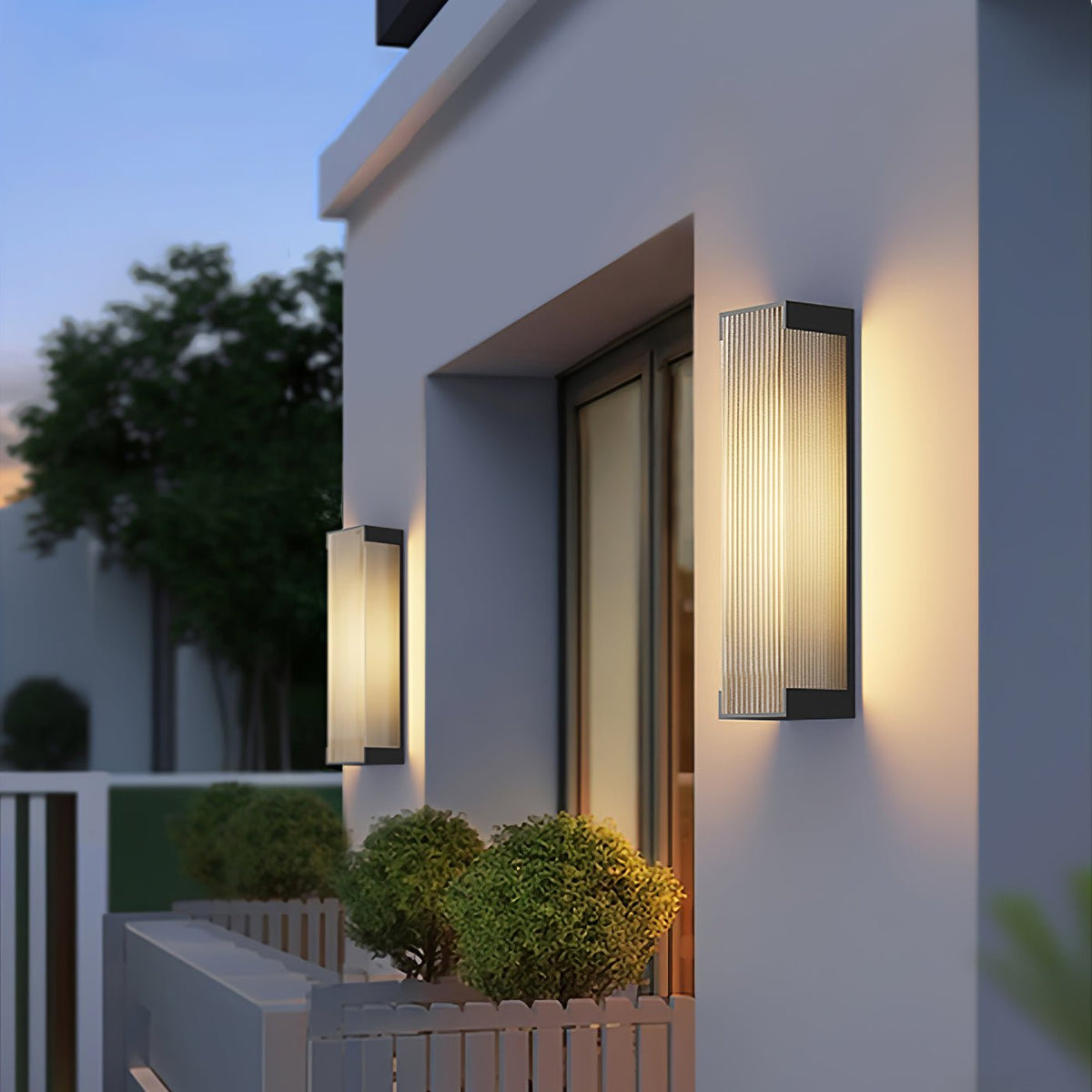Elraearis Unique Rectangular Outdoor Wall Light