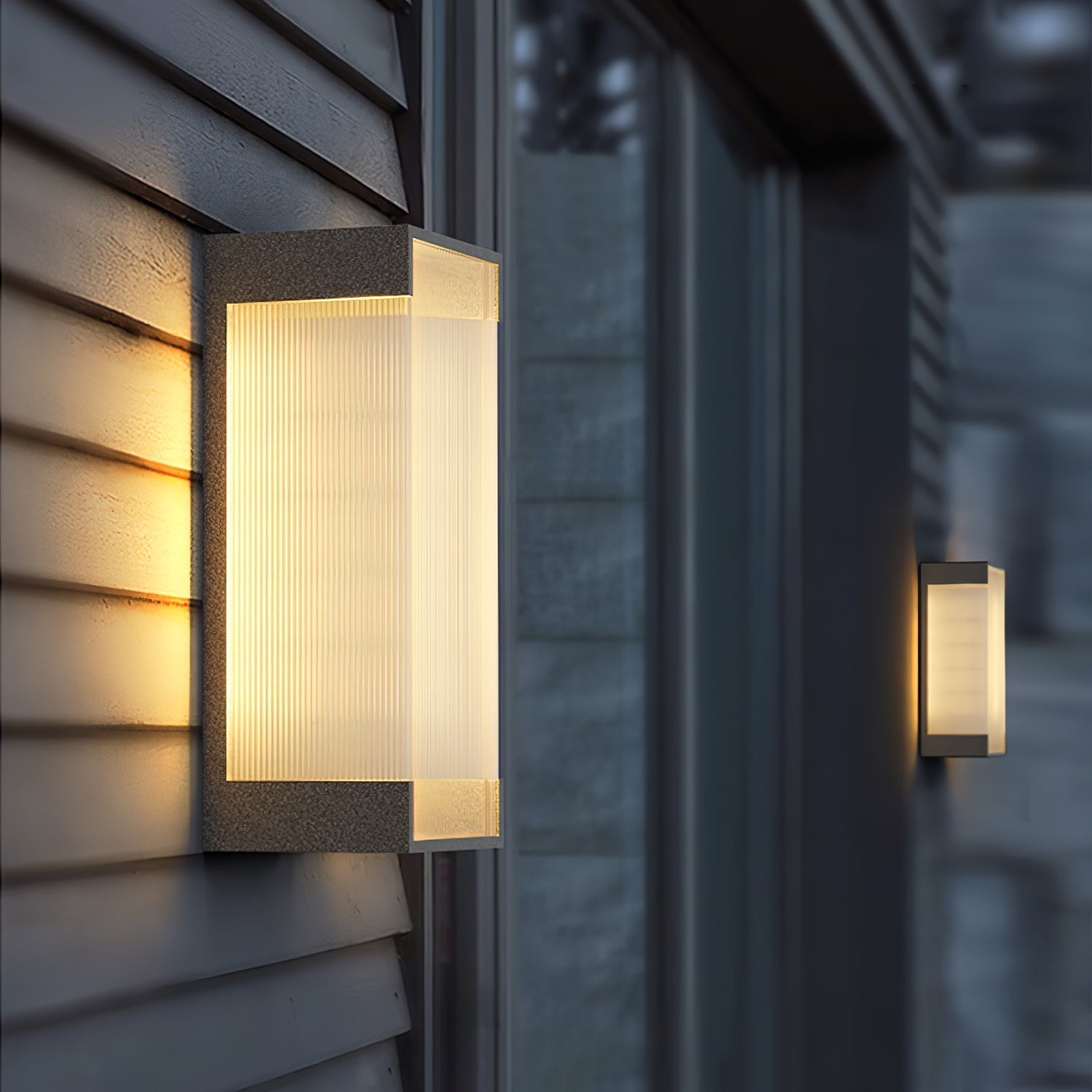 Elraearis Unique Rectangular Outdoor Wall Light