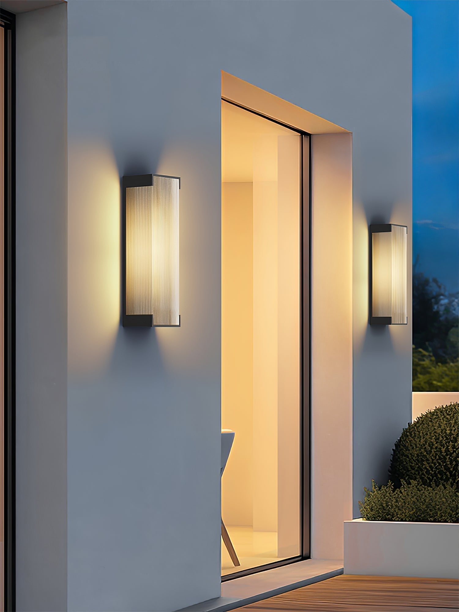 Elraearis Unique Rectangular Outdoor Wall Light