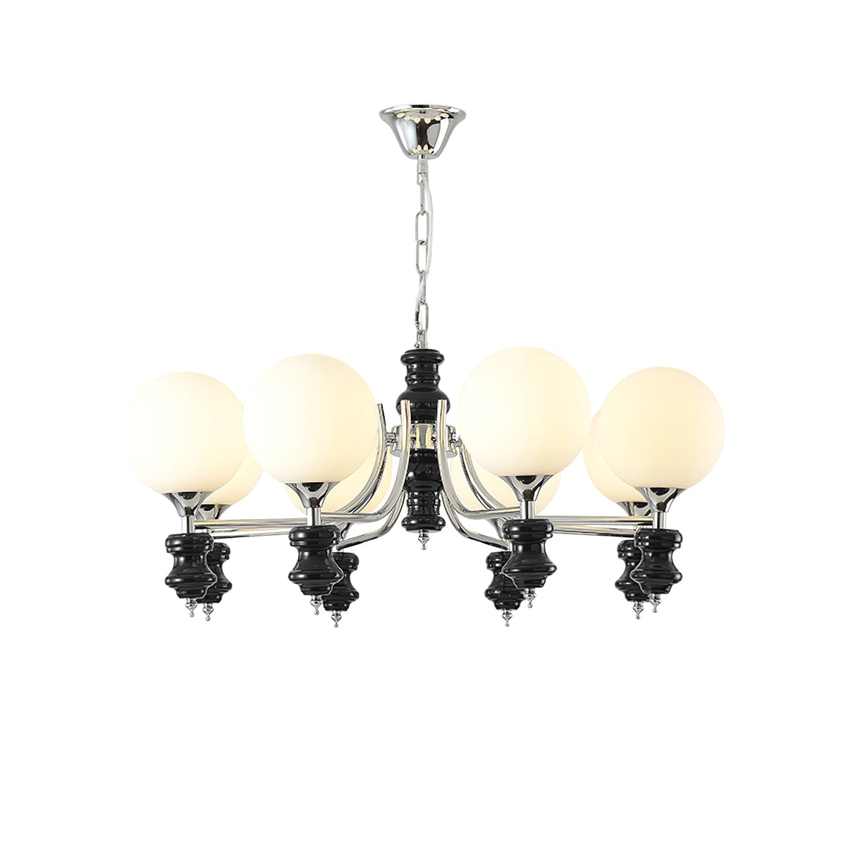 Miraena Chandelier Regal Orb Frosted