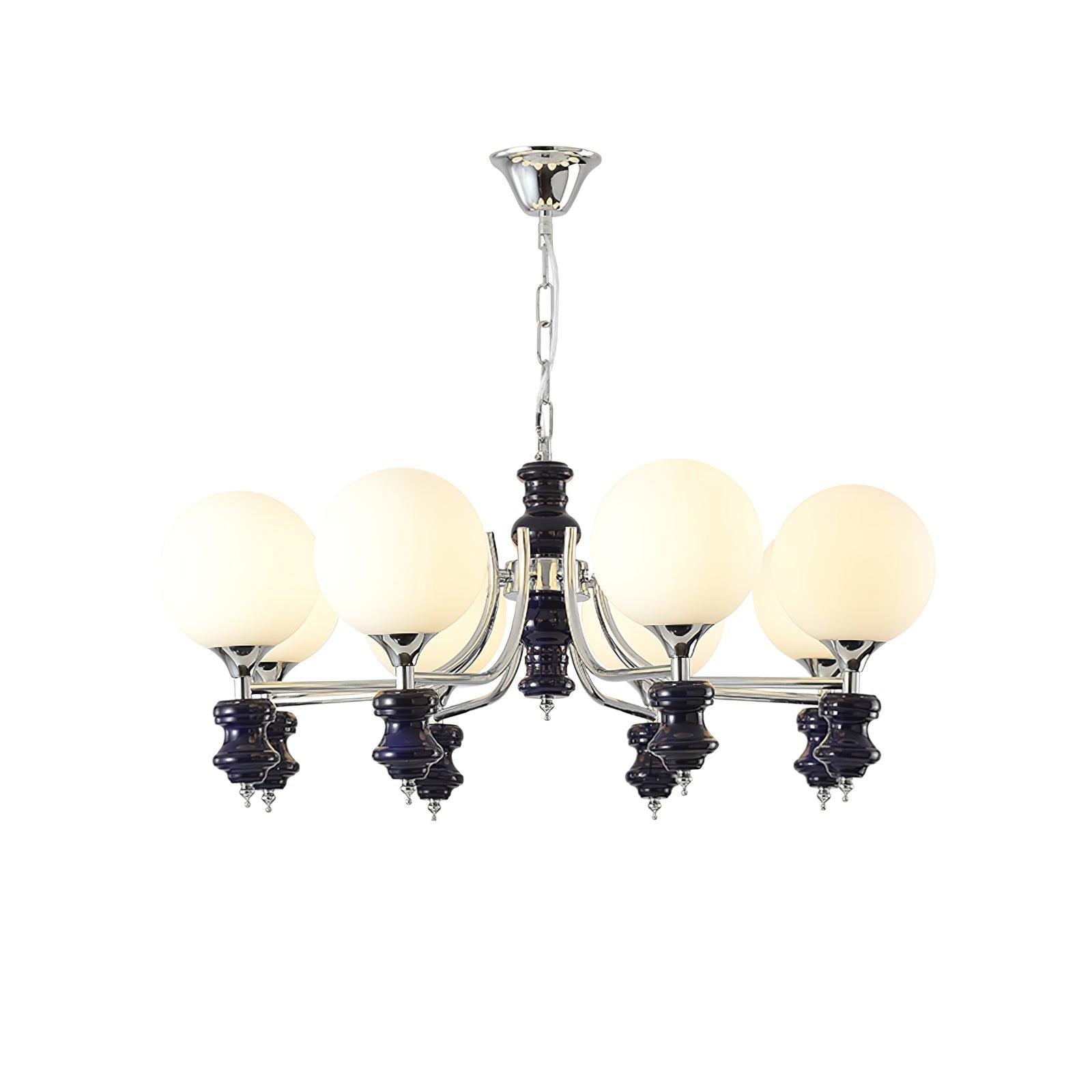 Miraena Chandelier Regal Orb Frosted