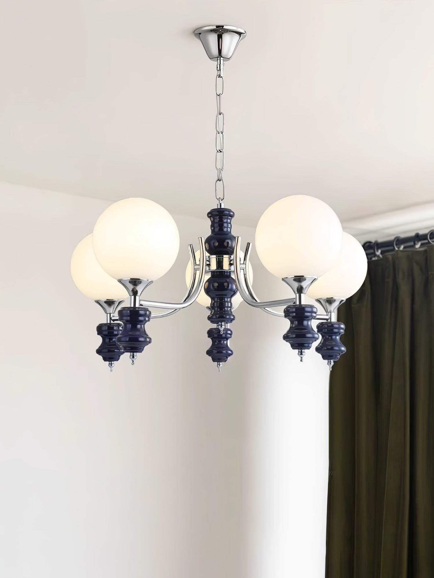 Miraena Chandelier Regal Orb Frosted