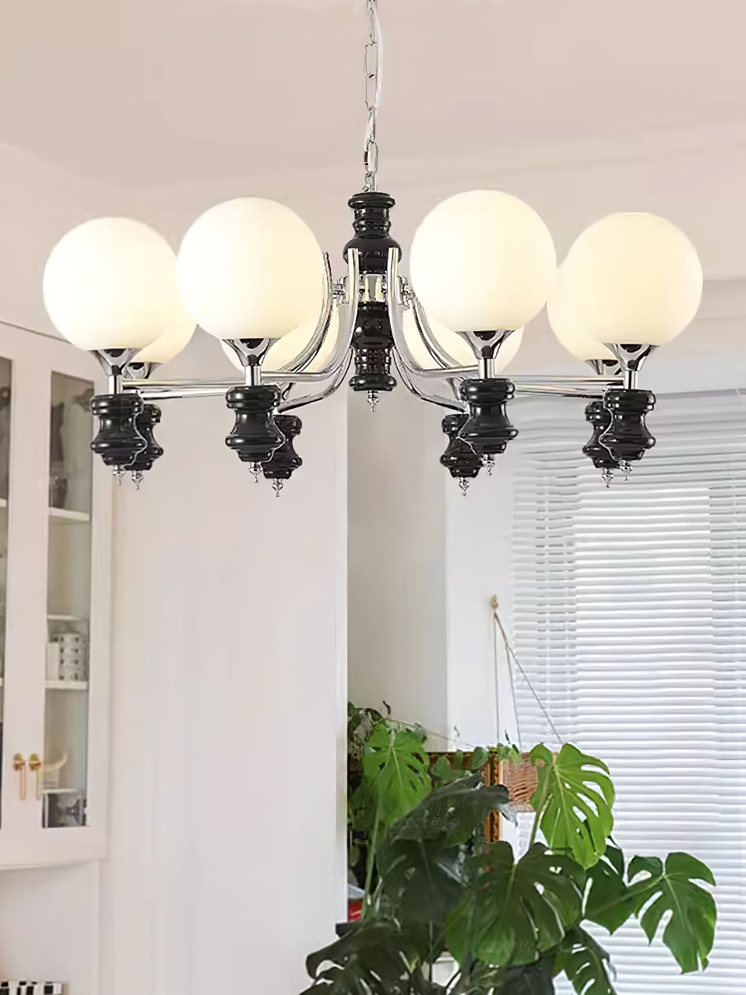Miraena Chandelier Regal Orb Frosted