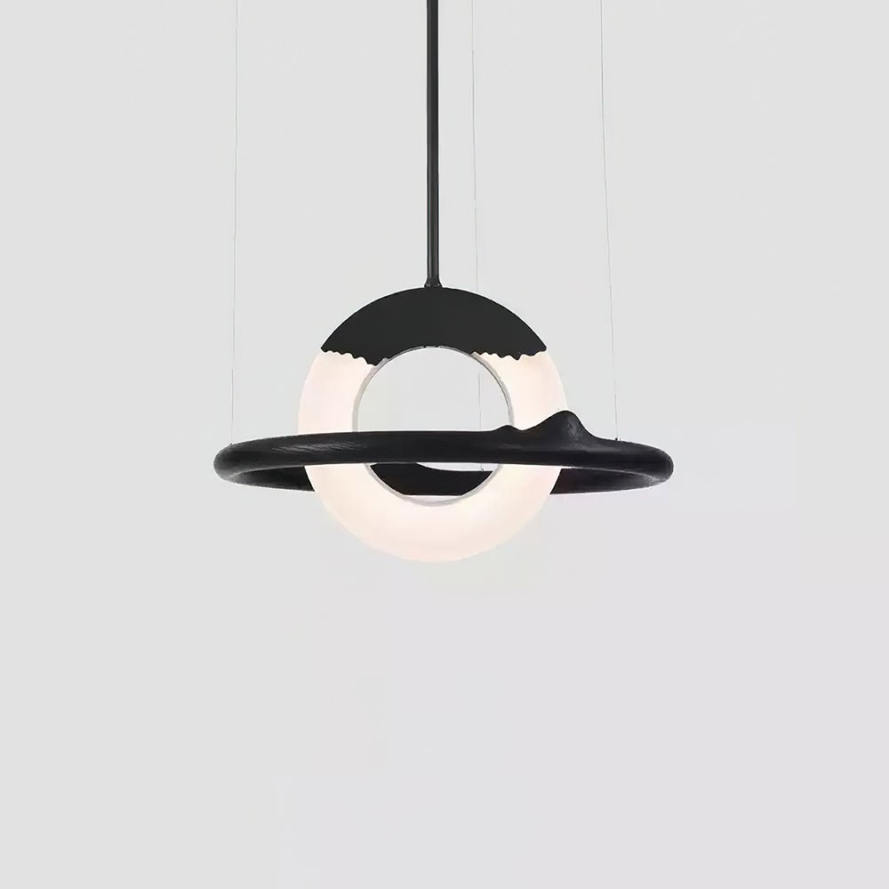 Mytalan Circular Acrylic Wood Pendant Light