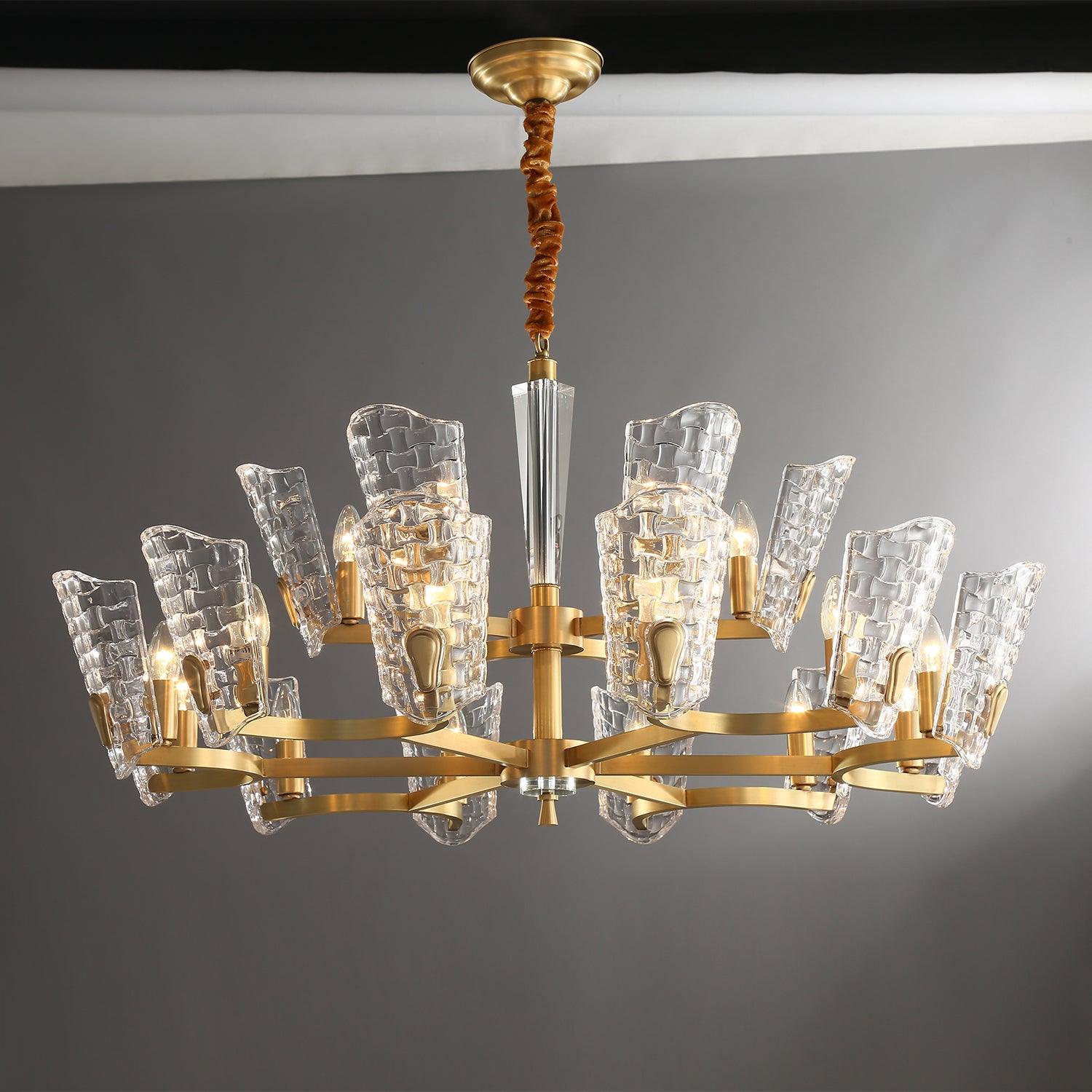 Radiant Luxury Brass Chandelier