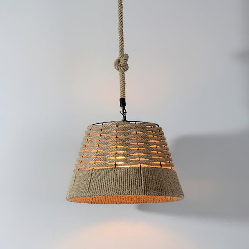Yavmis Retro Hemp Rope Exquisite Pendant Light