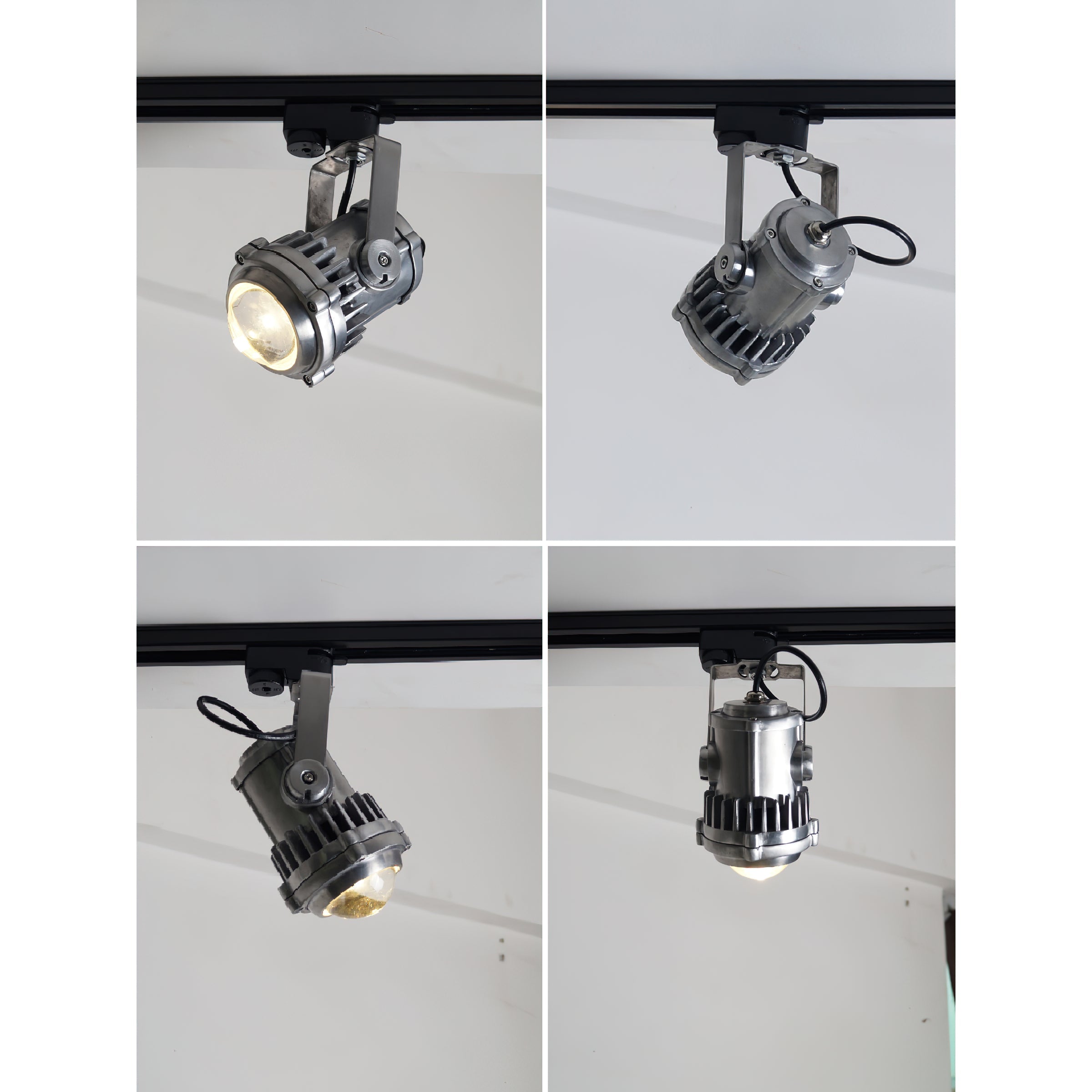Avvelos Retro Industrial Glass Track Lights - Neutral Decor