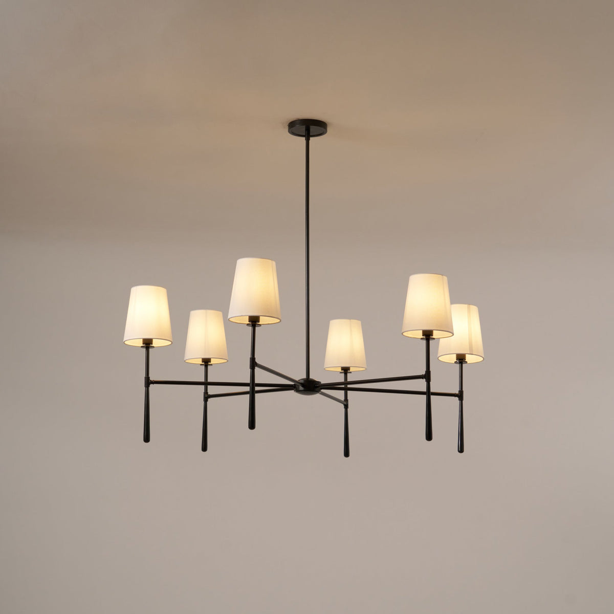Noelle Chandelier Head 4/6 Mid-century