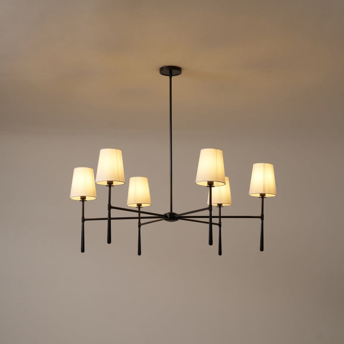 Noelle Chandelier Head 4/6 Mid-century