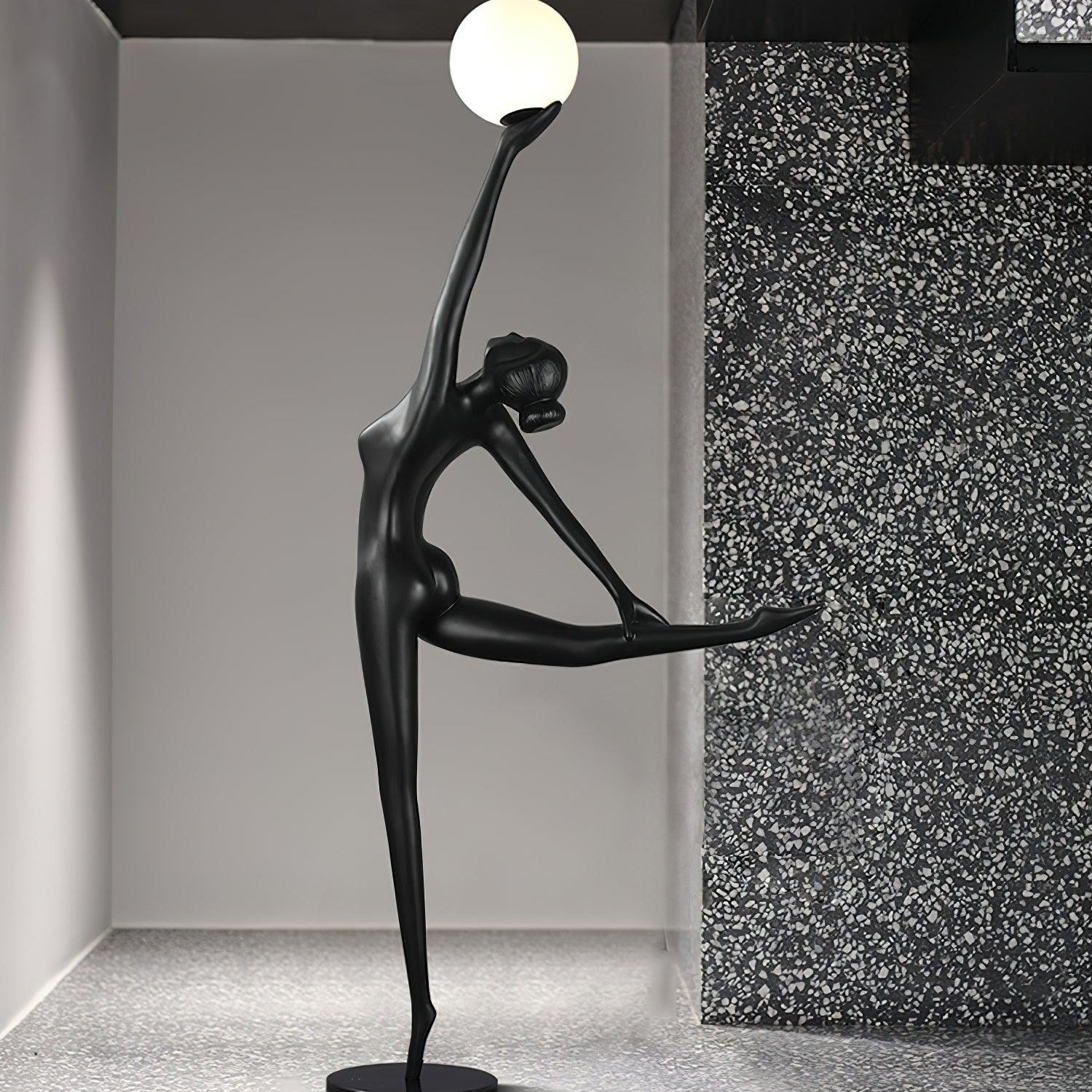 Lyrielle Ballerina Black Floor Lamp