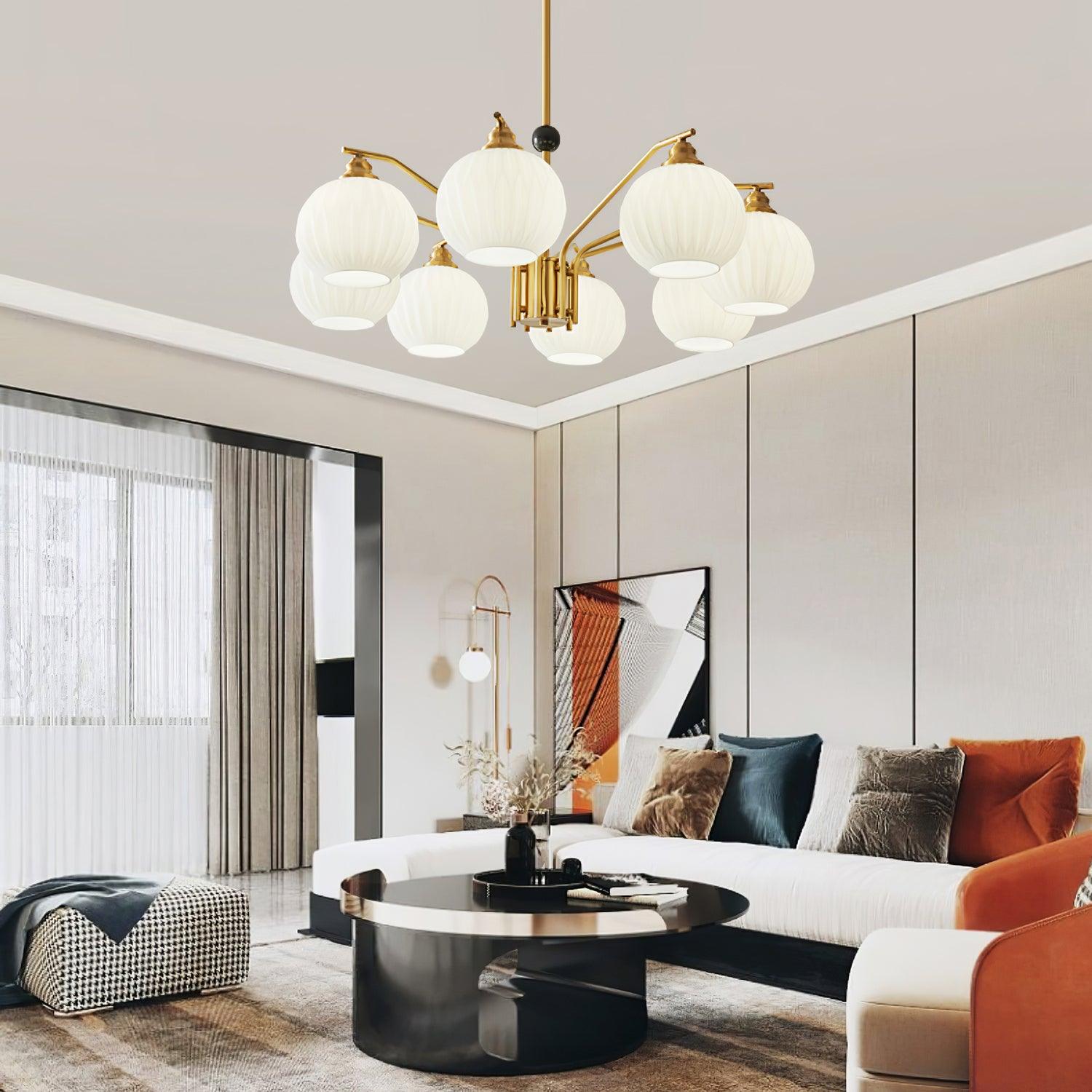 Nytheos Luxurious Brass Chandelier