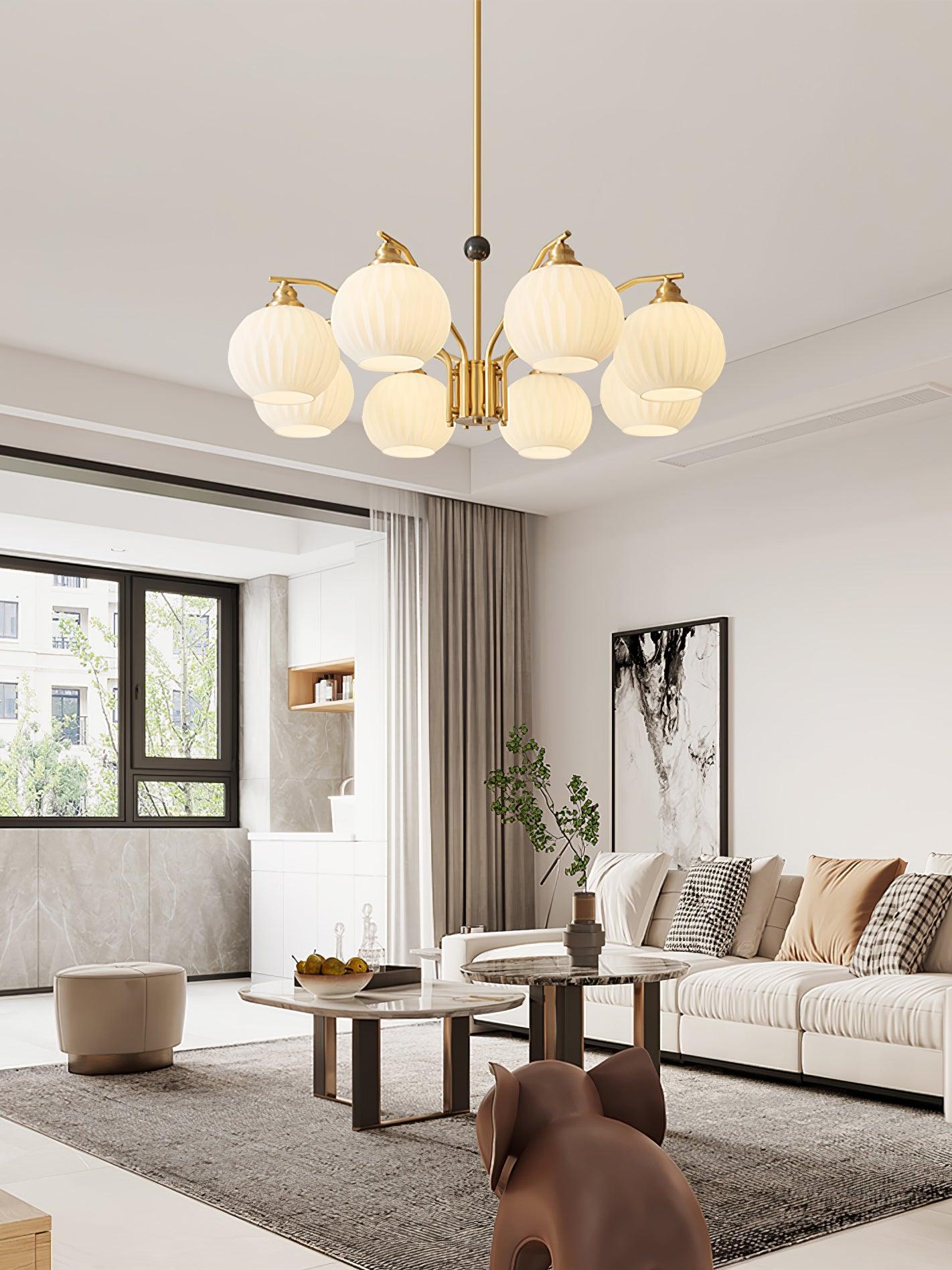 Nytheos Luxurious Brass Chandelier