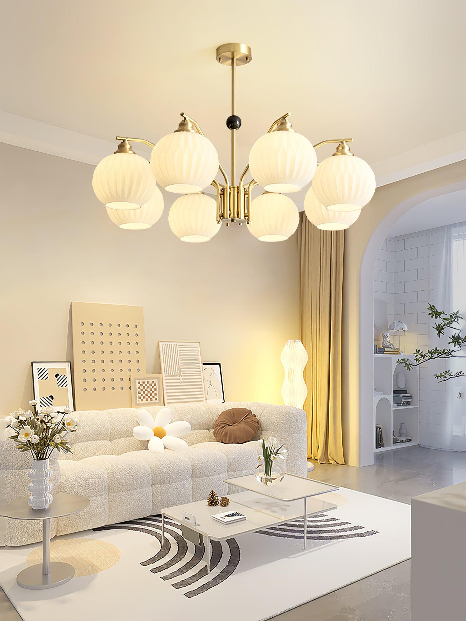 Nytheos Luxurious Brass Chandelier