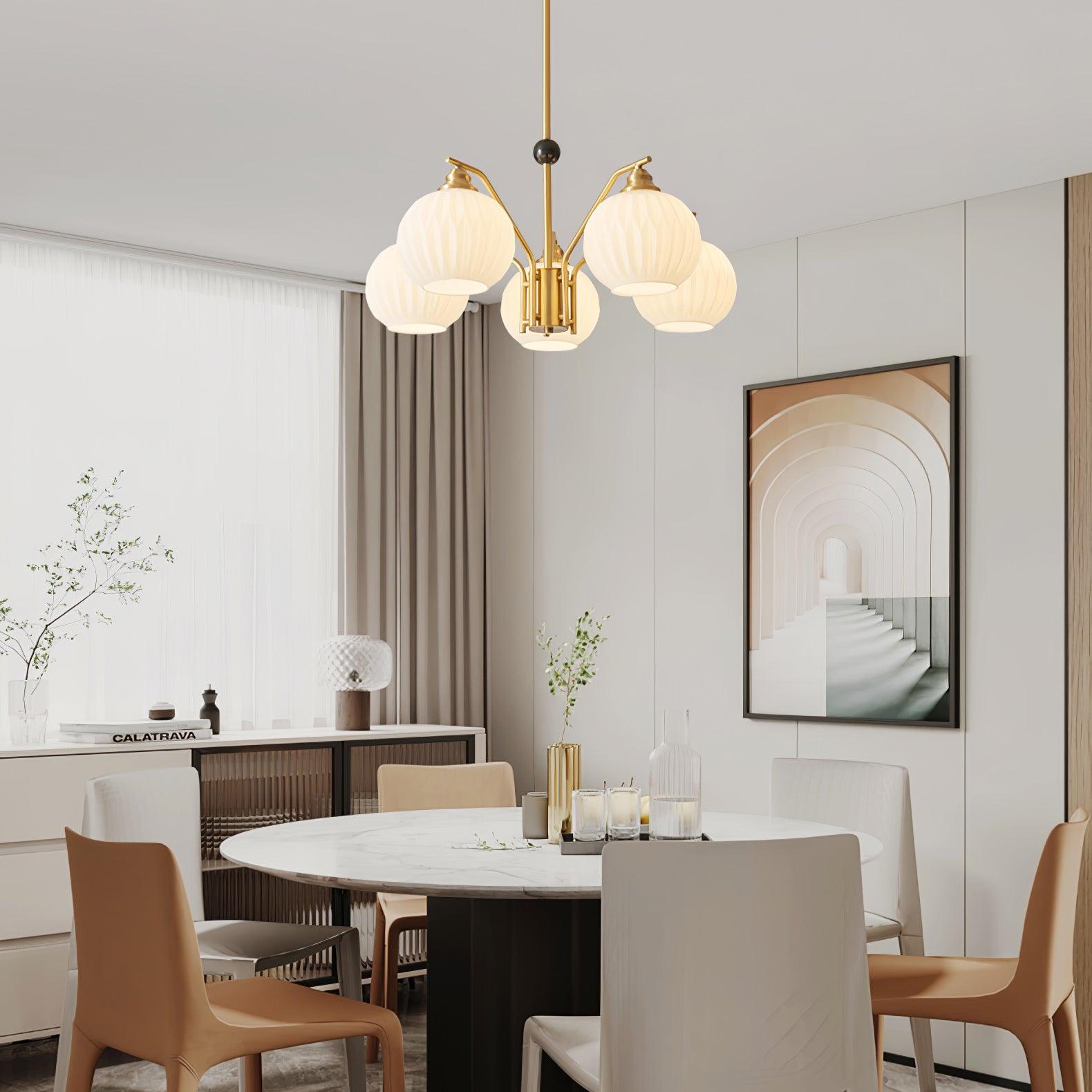 Nytheos Luxurious Brass Chandelier