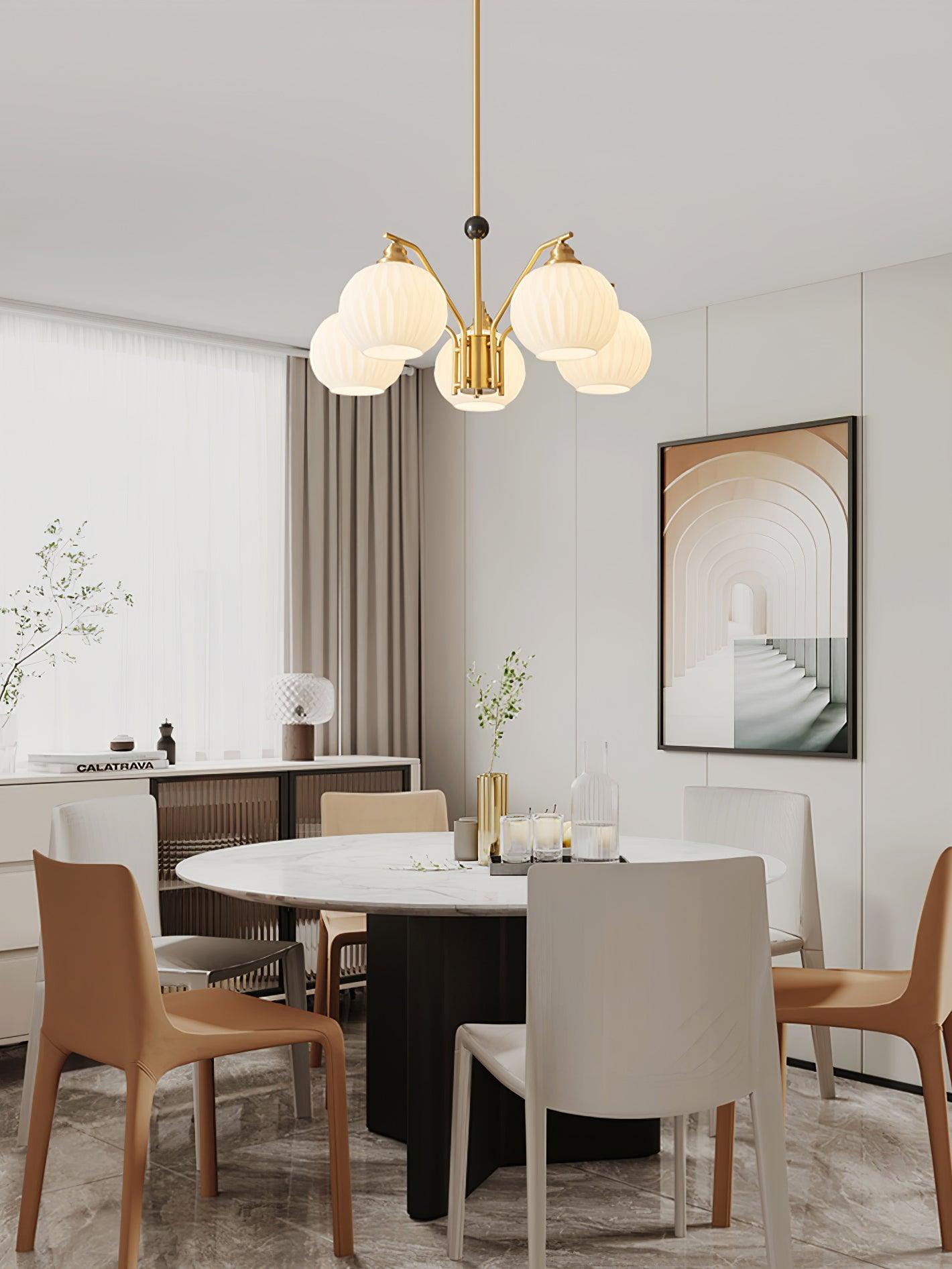 Nytheos Luxurious Brass Chandelier