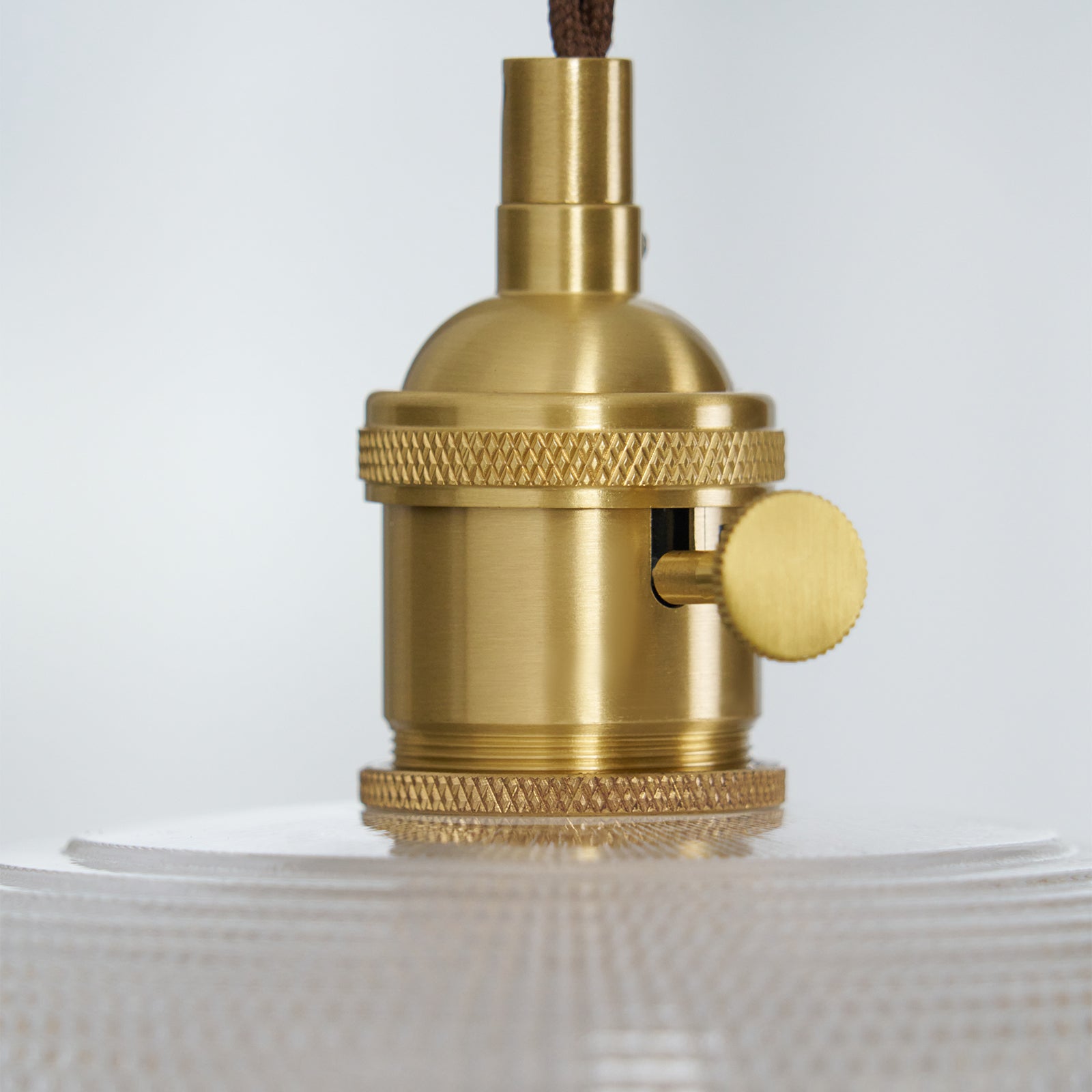 Crinel Brass & Glass Pendant Light