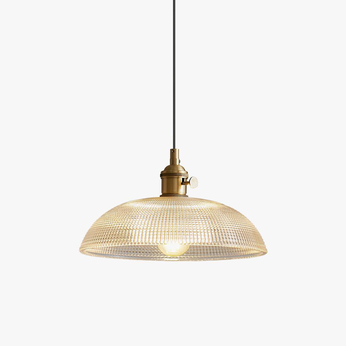 Crinel Brass & Glass Pendant Light
