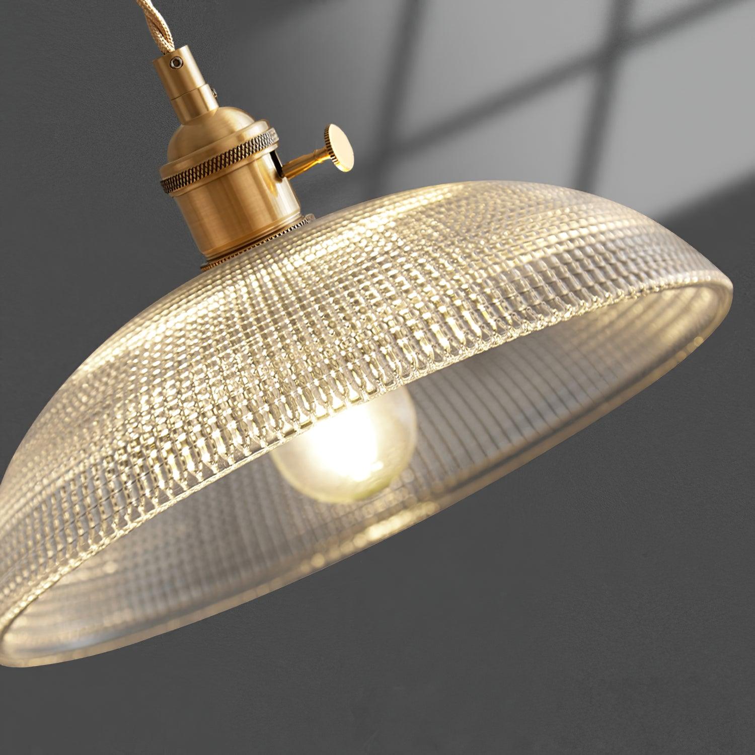 Crinel Brass & Glass Pendant Light