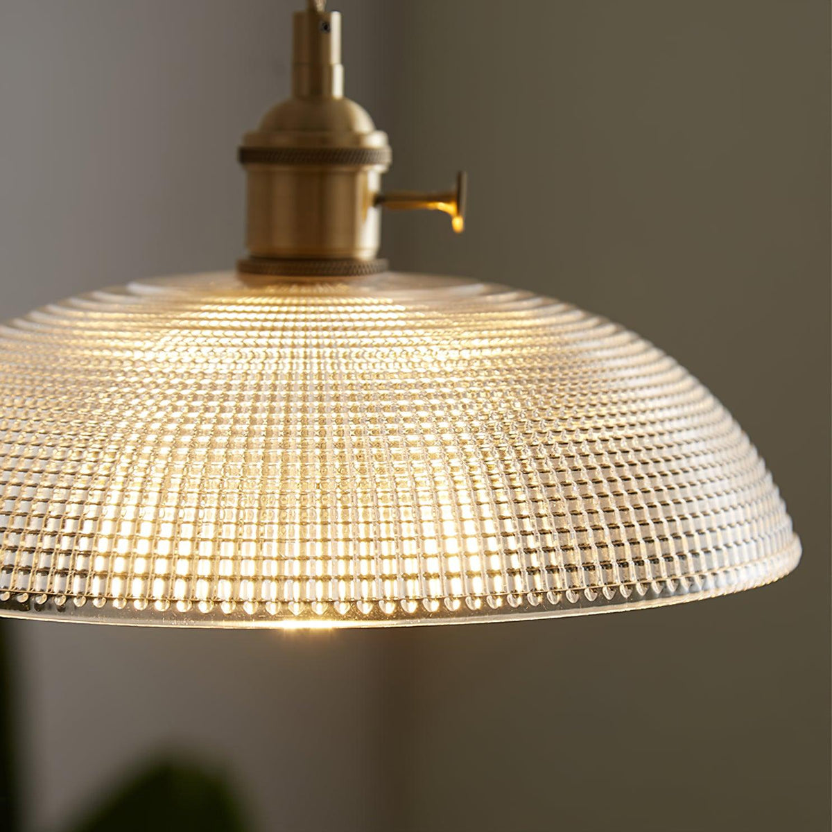 Crinel Brass & Glass Pendant Light
