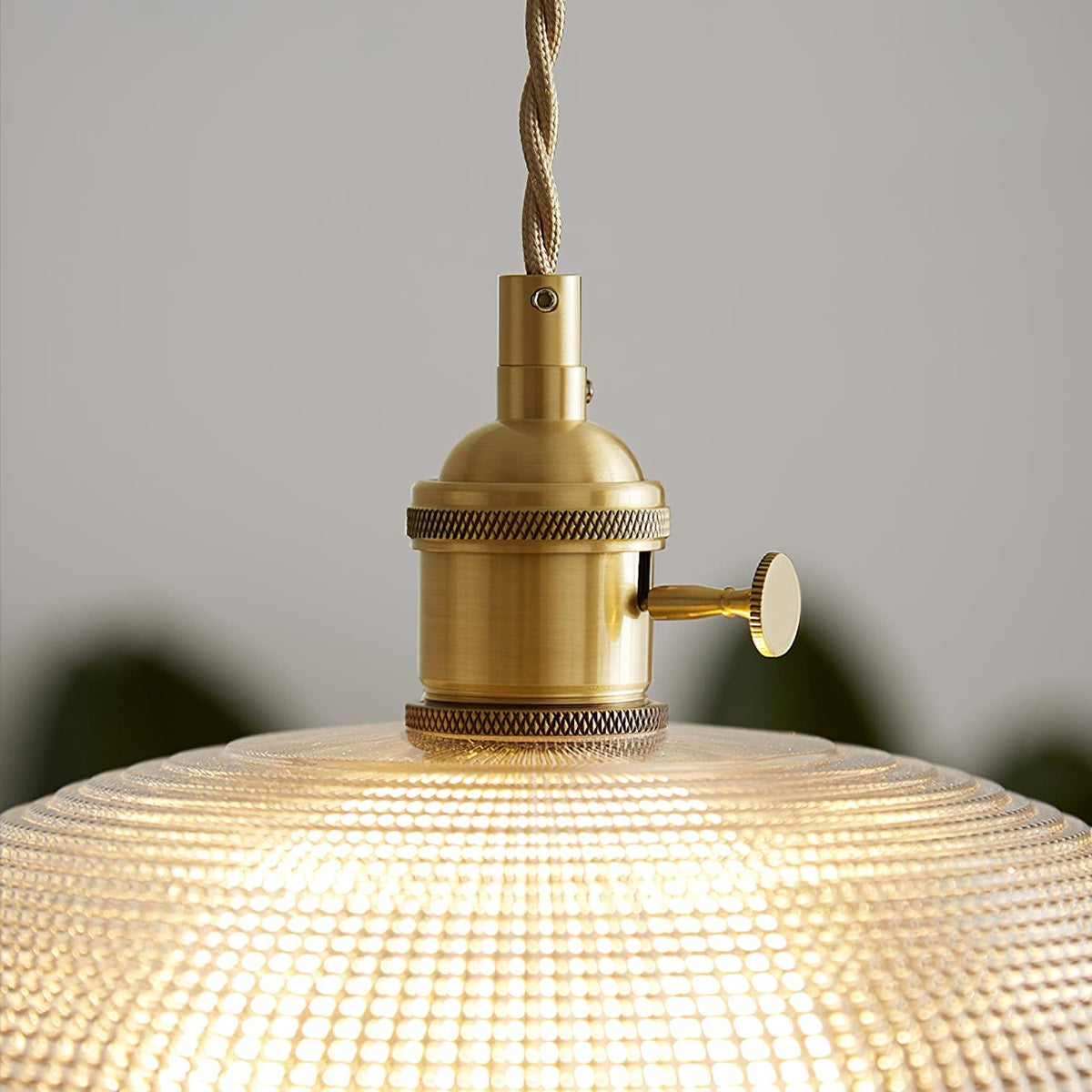 Crinel Brass & Glass Pendant Light