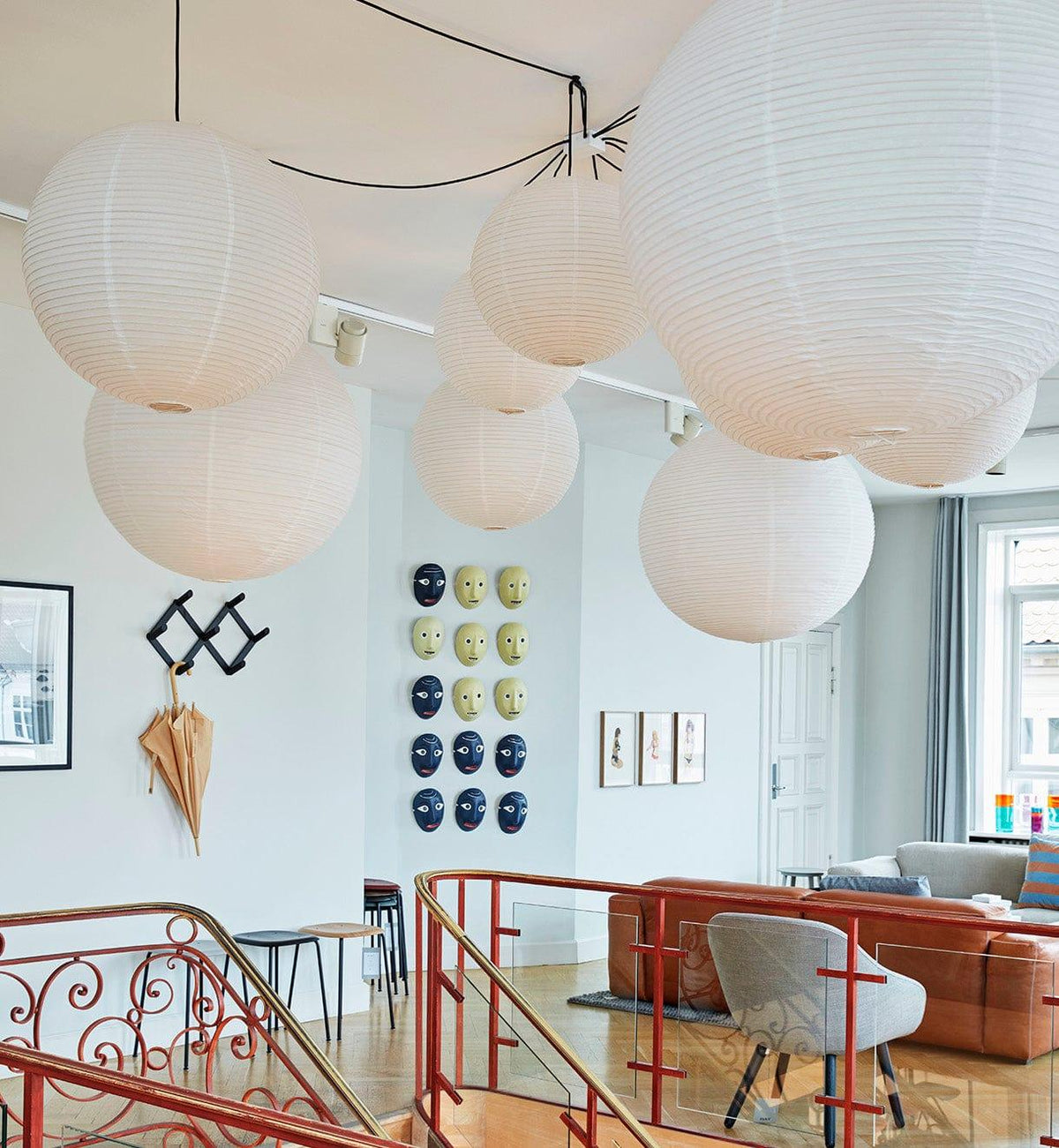 Lunerelle Pendant Lamp Paper for Living Room