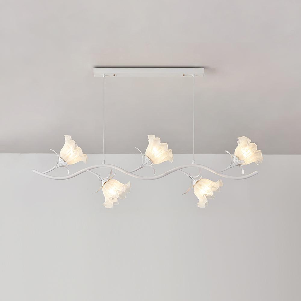Liorareon Chandelier Floral Glass