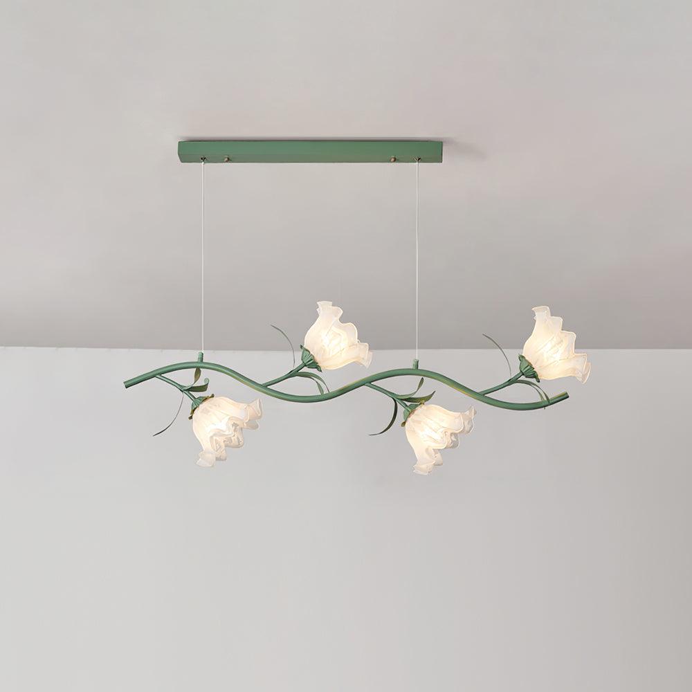 Liorareon Chandelier Floral Glass
