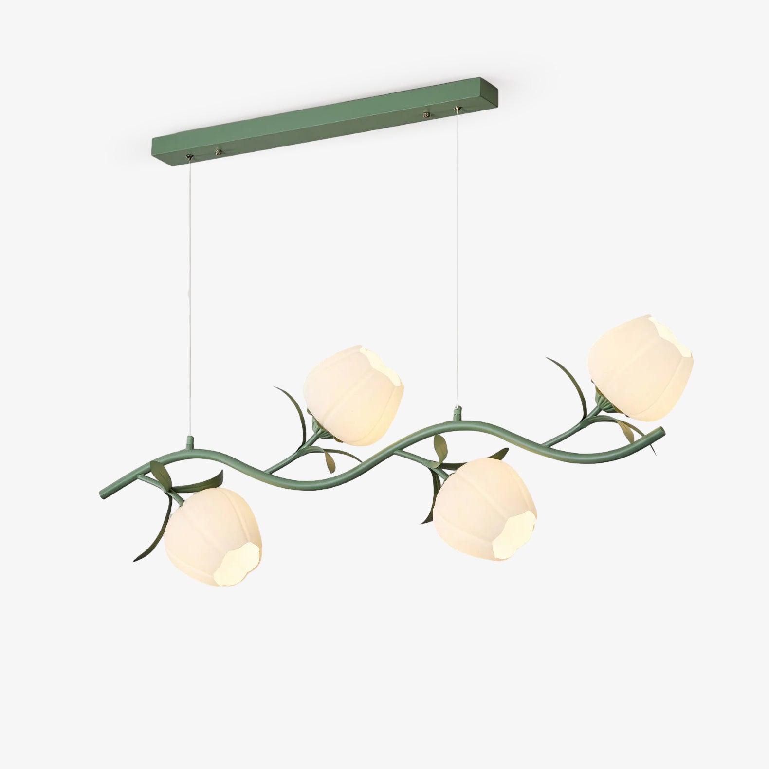 Liorareon Chandelier Floral Glass