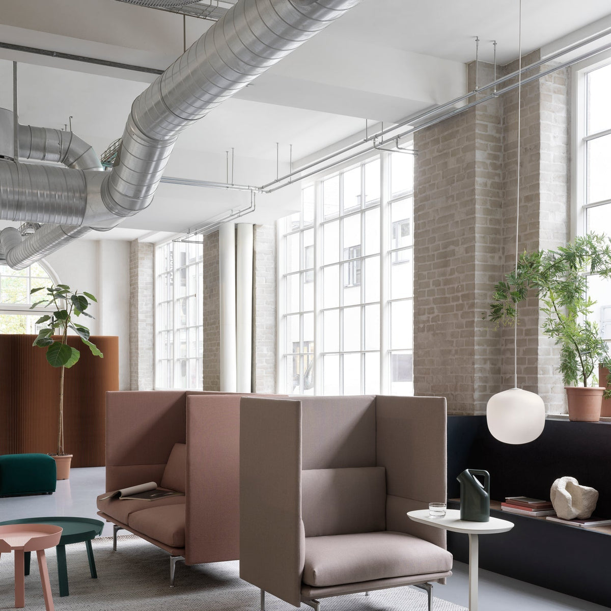 Etienne Pendant Lamp Semi-transparent Glass